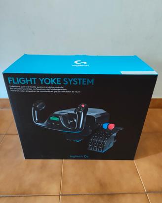 simulatore volo Logitech (cloche e pedaliera)