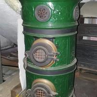 Stufa ceramica e ghisa