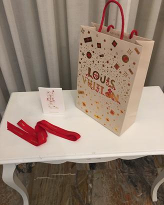 Busta natalizia Louis Vuitton Originale con nastro