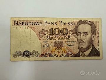 Titolo: Banconota 100 Złotych Polonia (1988)