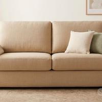 Divano 2 Posti Beige Moderno