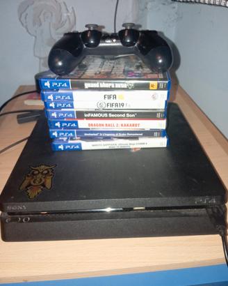 Ps4 Slim 500GB + Controller e giochi.