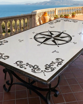 TAVOLO IN PIETRA LAVICA MIS. 200X100 CM. IN ITALIA