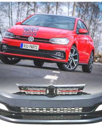 PARAURTI ANTERIORE VOLKSWAGEN VW POLO 6 17-20 LOOK