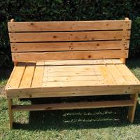 panchina di legno pellet 