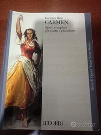 Opera completa Carmen Canto e pianoforte
