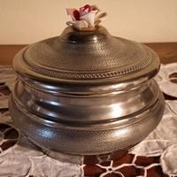 Scatola portagioie peltro ceramica