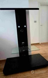 PORTA TV SU ROTELLE COLORE NERO
