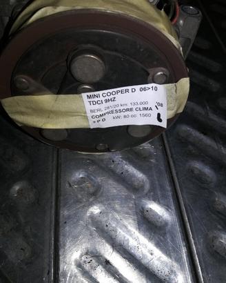 Compressore clima MINI COOPER D 1560cc TDCI 2008