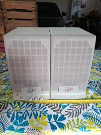 coppia casse amplificate vintage