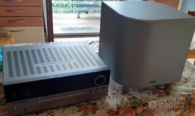 Harman kardon sintoamplificatore + subwoofer .