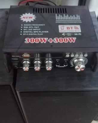 stereo amplificato+casse a colonna 