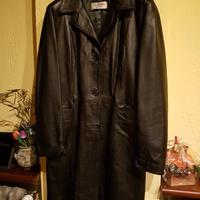 Giacca lunga in pelle invernale donna