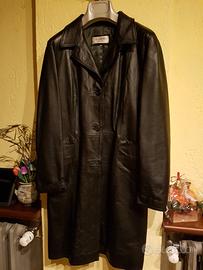 Giacca lunga in pelle invernale donna