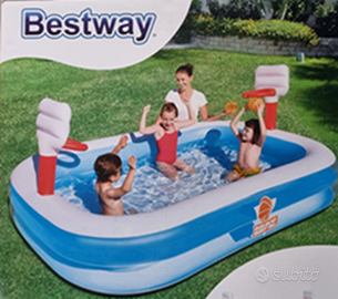 Piscina gonfiabile con tappeto in polietilene