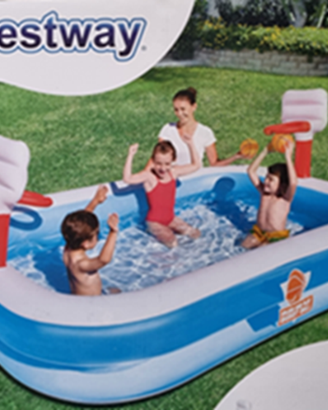 Piscina gonfiabile con tappeto in polietilene
