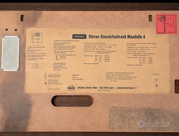 GRUNDIG Stereo Konzertschrank Mandello 4.