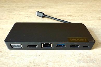 adattatore multi-porta Lenovo Usb-C a 6 opzioni