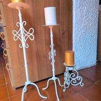 Portacandele unico ed elegante retro in ferro