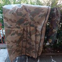 capanno da caccia con due teli mimetici