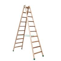 Scala in legno per decoratore  - Altezza 3 metri