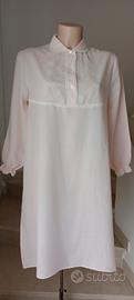 Camicia da notte in cotone rosa
