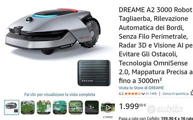 Robot tagliaerba erba Dreame a2 usato pochissimo 