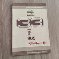 alfa 33 product bulletin originale vintage 