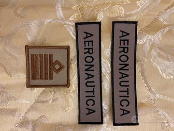 Lotto di tre patch aeronautica