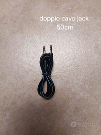 Doppio cavo jack 50 cm