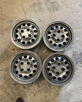 Cerchi peugeot 205 4x108 14" S C A M B I O con 15"