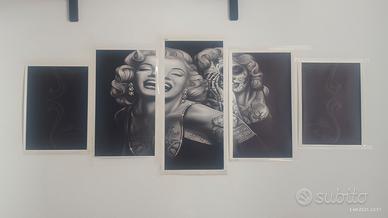 Stampa su tela Marilyn Monroe