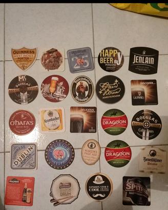 33 sottobicchieri Birra lotto vario Guinness, ecc.