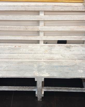 Panchina in pallet bianco Shabby
