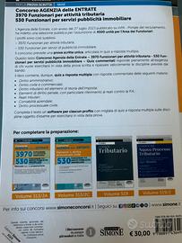 LIBRO DI QUIZ PER CONCORSO AGENZIE delle ENTRATE