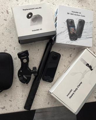 Insta360 X5 + kit moto