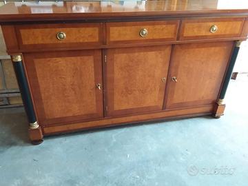 Credenza con radica di mirto anni 60 / 70