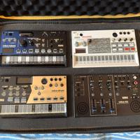 4 Korg Volca con Valigia, scatole originali e cavi