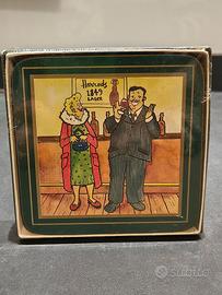 Scatola vintage Sottobicchieri Harrods, SIGILLATA.