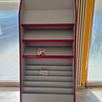 Mobile scaffale in legno porta riviste/libri