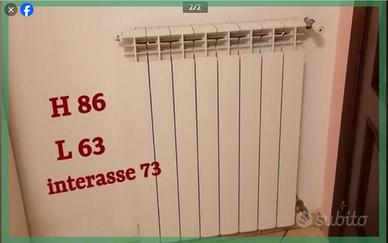 TERMOSIFONE , radiatore in alluminio ad 8 elementi
