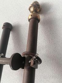 Bastoni in ferro per tende doppie