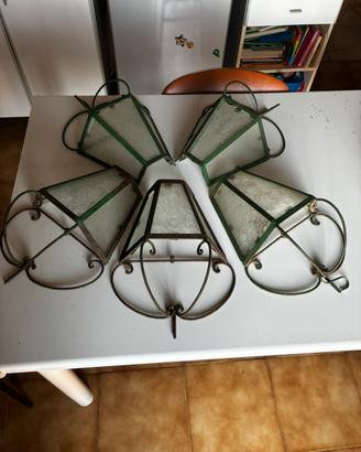 Lanterne applique da parete vintage antiche