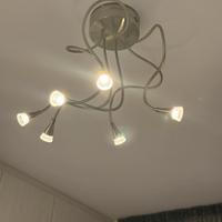 Lampadario bracci orientabili   + 2 lampade  LED