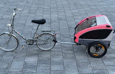 Bicicletta Pieghevole Vintage + rimorchio