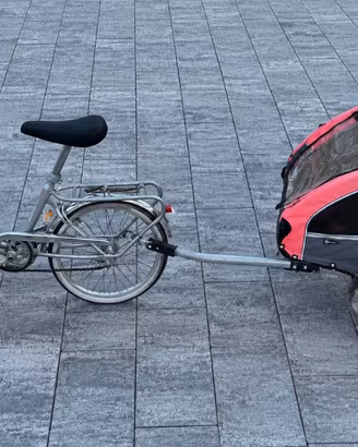 Bicicletta Pieghevole Vintage + rimorchio