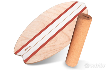 Balance Board in legno, roller e tappetino sughero