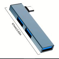 Hub USB C 3.0 Type C 3.1 a 3 porte, adattatore USB