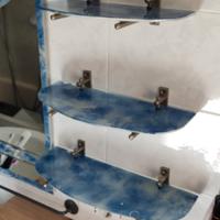 mensole vetro azzurro