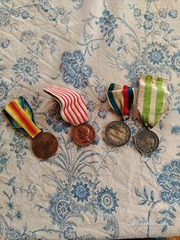 n 4 medaglie prima guerra mondiale 